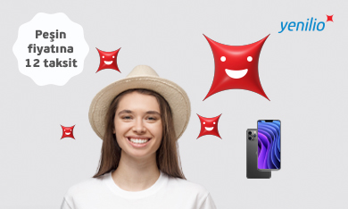 Yenilio mağazaları ve yenilio.com adresine özel peşin fiyatına 12 taksit fırsatı!