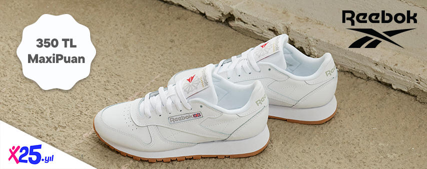 Reebok'ta 350 TL MaxiPuan!