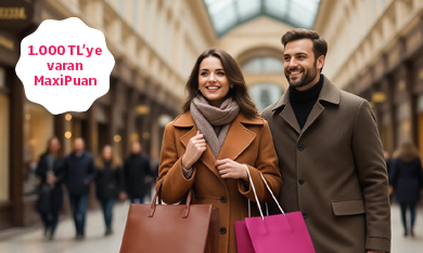 Yurt Dışı Alışverişlerinize Toplam 1.000 TL’ye Varan MaxiPuan!