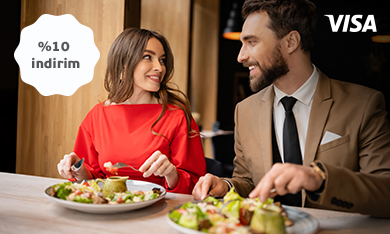 My Visa Ayrıcalıklarıyla Maximiles Black İle Yurt Dışı Restoran Ödemelerinizde %10 İndirim!