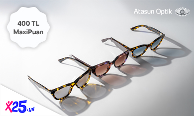 Atasun Optik’te Güneş Gözlüğü Alışverişinize 400 TL MaxiPuan!