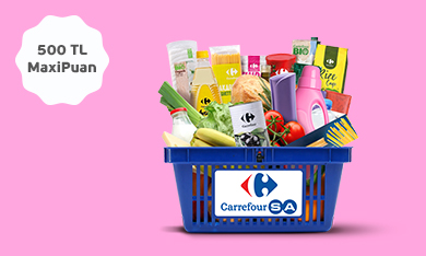 Maximiles'ınızdan CarrefourSA'da 500 TL MaxiPuan Fırsatı!