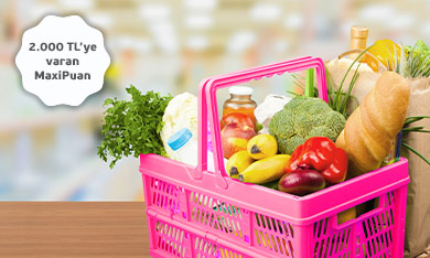 Maximiles’ınızla Market Alışverişlerinize 2.000 TL'ye varan MaxiPuan!