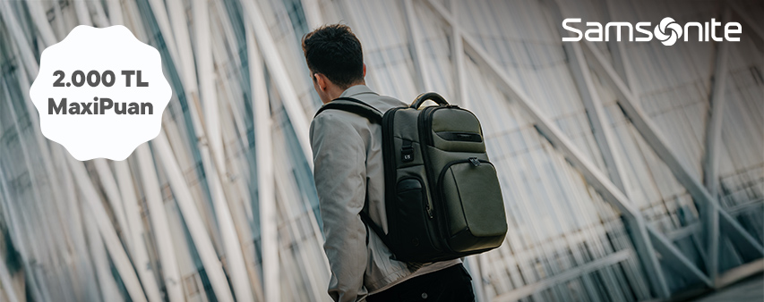 Samsonite'ta 2.000 TL MaxiPuan!