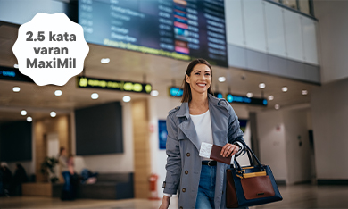 Kampanyaya Dahil Ülkelerde Maximiles Kullanımı Arttıkça 2,5 Kata Varan MaxiMil Kazanma Fırsatı!