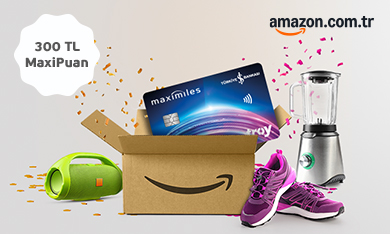 Amazon.com.tr'de 300 TL MaxiPuan Fırsatı!