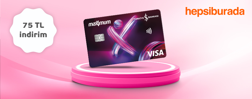 Maximiles'ınızı Hepsiburada'da İlk Kez Kaydeden Müşterilerimize 75 TL İndirim!