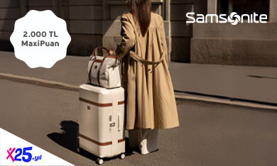 Samsonite'ta 2.000 TL MaxiPuan!