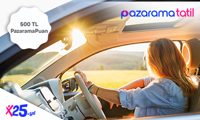 Pazarama Tatil'de 5.000 TL ve üzeri ilk araç kiralamanıza 500 TL PazaramaPuan!