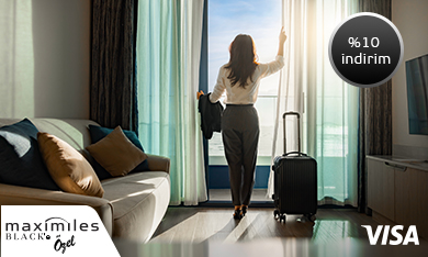 My Visa Ayrıcalıkları ile Maximiles Black ile Yurt Dışı Otellerde %10 İndirim!