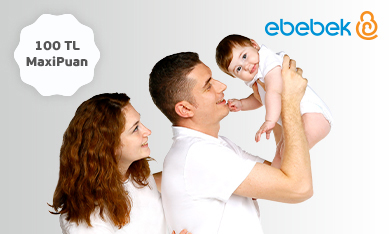 Maximum'dan ebebek'te 100 TL MaxiPuan Kampanyası Görseli.