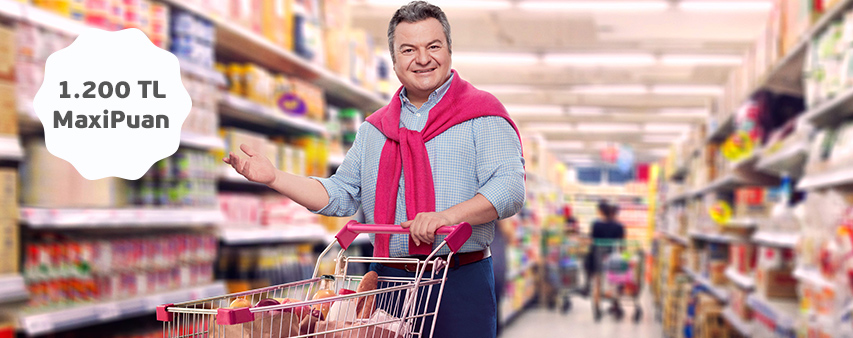 Maximiles’ınızla Market alışverişlerinize 1.200 TL'ye varan MaxiPuan!