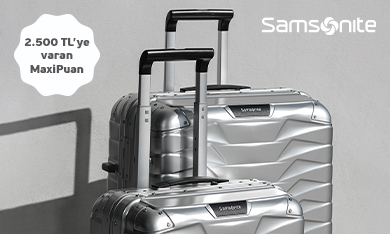 Maximiles'ınızdan Samsonite'ta 2.500 TL'ye varan MaxiPuan Kampanyası!