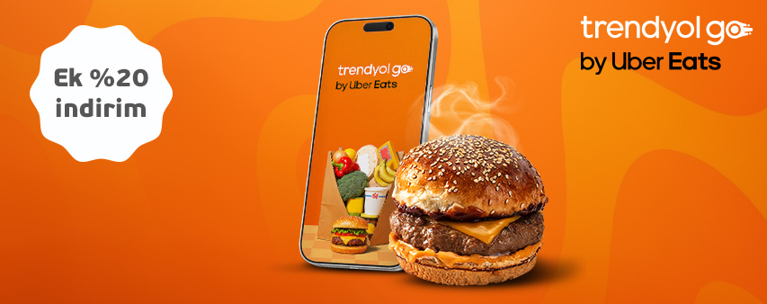 Trendyol Go by Uber Eats Yemek Siparişlerinizde Tüm İndirimlere Ek %20 İndirim Fırsatı!