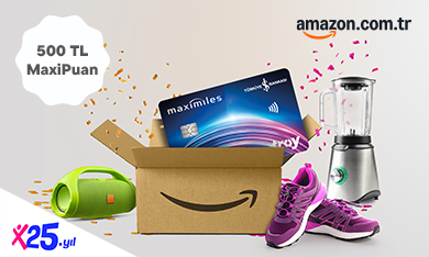 Amazon.com.tr'de 500 TL MaxiPuan Fırsatı!