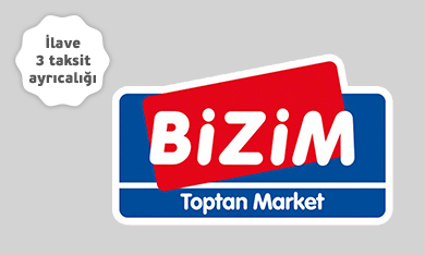  Bizim Toptan'da İlave 3 Taksit Ayrıcalığı!