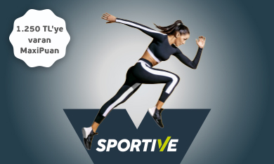 Sportive'de 1.250 TL'ye varan MaxiPuan!