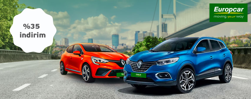 Maximiles’ınıza özel, Europcar'da %35 İndirim!