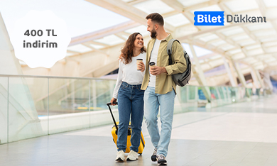 Bilet Dükkanı Yurt Dışı Uçak Harcamalarınıza 400 TL İndirim!