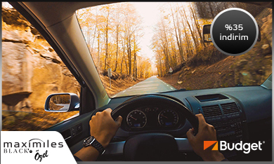 Maximiles Black’e özel Budget’tan yapacağınız araç kiralamalarında %35 indirim fırsatı!