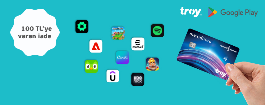 İş Bankası TROY Kart Sahipleri Google Play’de Kazanıyor!