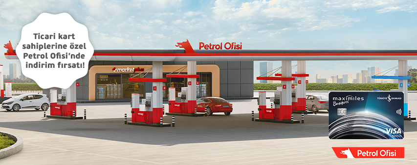İş Bankası Visa Logolu Ticari Kredi Kartı Sahiplerine Özel Petrol Ofisi'nde İndirim Fırsatı!