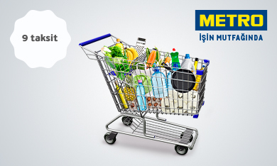 Metro Marketlerde 9 Taksit Fırsatı Kampanya Görseli.