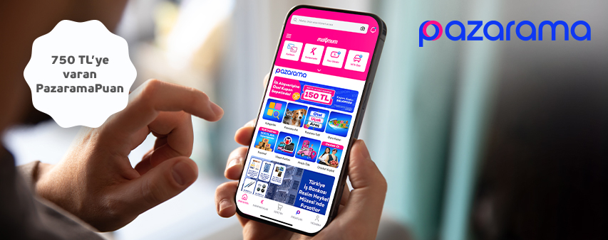 Pazarama'da 750 TL PazaramaPuan Fırsatı!