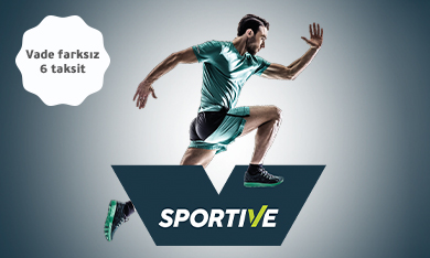 Sportive’de vade farksız 6 taksit!