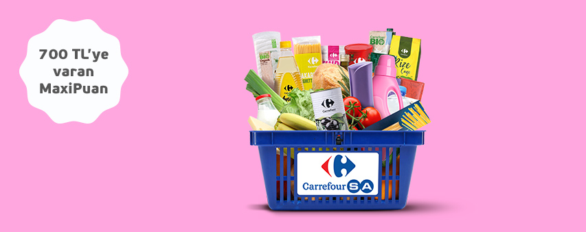 Maximiles'ınızdan CarrefourSA'da 700 TL MaxiPuan Fırsatı!