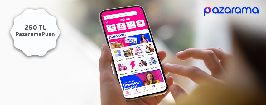 Pazarama'da 250TL PazaramaPuan Fırsatı!