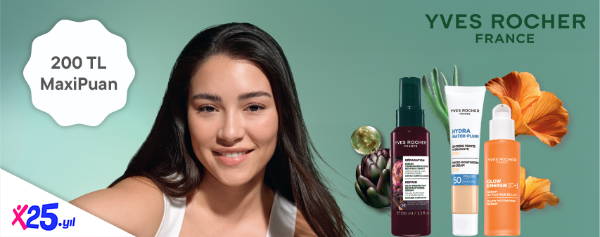 Yves Rocher'da 200 TL MaxiPuan!