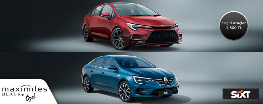 Sixt’ten Araç Kiralamalarında Maximiles Black’e Özel Fiyatlar!