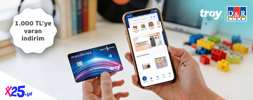 İş Bankası TROY kartına dr.com.tr ve D&R mobil uygulamasında 1.000 TL’ye varan indirim fırsatı!