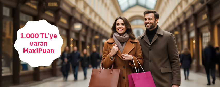 Yurt Dışı Alışverişlerinize Toplam 1.000 TL’ye Varan MaxiPuan!