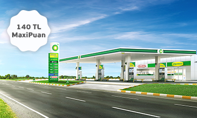 BP İstasyonlarında 140 TL MaxiPuan!