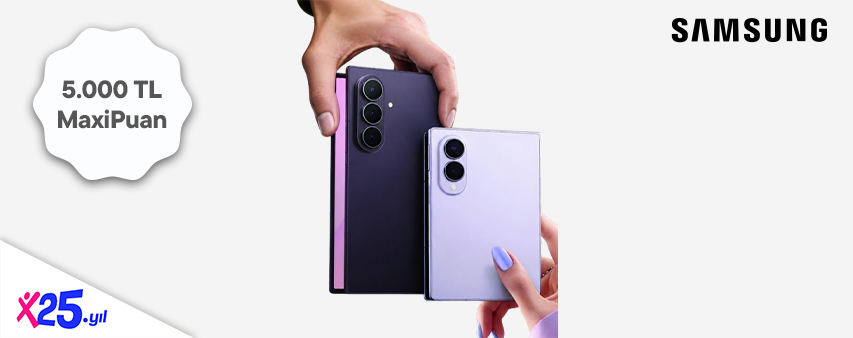 Samsung.com’dan yapacağınız seçili Z serisi ürün ailesi alışverişinize 5.000 TL MaxiPuan kazanın!