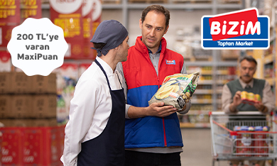 bizimtoptan.com.tr'de 200 TL'ye varan MaxiPuan Kampanyası!