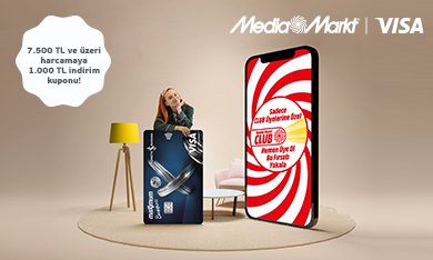 İş Bankası Visa Ticari Kartları ile MediaMarkt Club Üyelerine Özel 1.000 TL Değerinde İndirim Kuponu