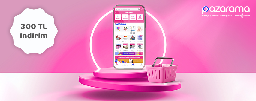 Pazarama Online'da 300 TL İndirim Kampanyası