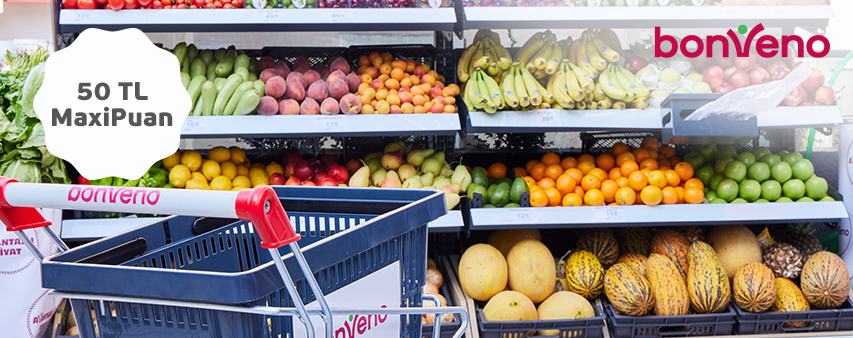 bonVeno Marketler'de 50 TL MaxiPuan Fırsatı!