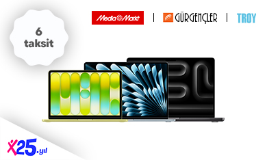 Seçili MacBook alışverişlerinizde peşin fiyatına 6 aya varan taksit fırsatı!