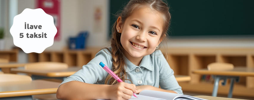 Eğitim Ödemelerinize İlave 5 Aya Varan Taksit Fırsatı!