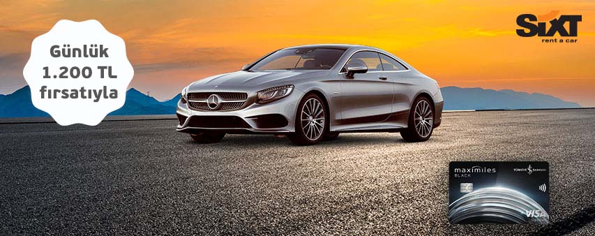 Sixt Rent a Car'da Maximiles Black'e Özel Fırsatlar!