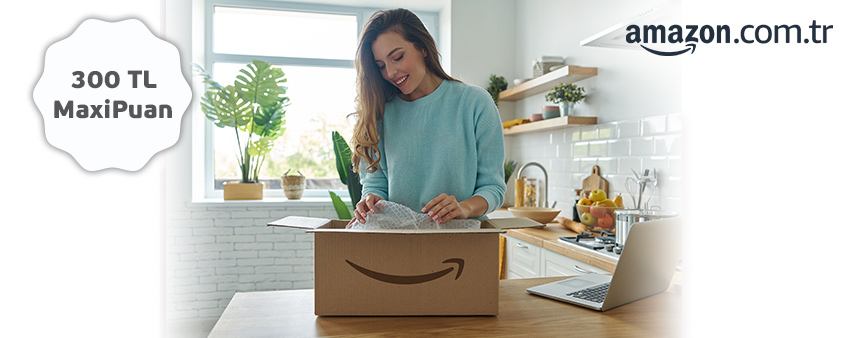 Amazon.com.tr'de 300 TL MaxiPuan!