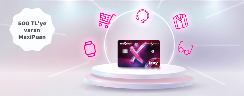 Troy Logolu İş Bankası Kredi Kartlarınız ile Harcamalarınıza Toplam 500 TL MaxiPuan!