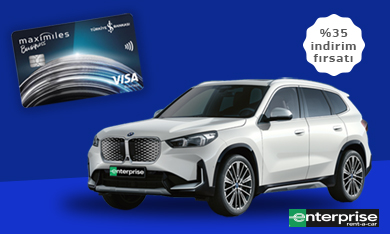 İş Bankası Visa Ticari Kart Sahiplerine Enterprise Araç Kiralamalarda İndirim Fırsatı!