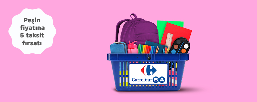 CarrefourSA'da Peşin Fiyatına 5 Taksit!