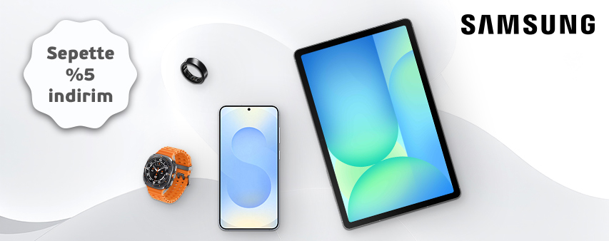 Samsung.com'da Seçili Telefon, Tablet, Saat ve Kulaklıklarda Sepette %5 İndirim!