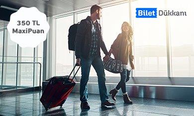 Bilet Dükkanı'nda Maximiles Kart'ınıza 350 TL MaxiPuan!